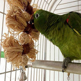 Lovely Pet Conure Cockatiel Parakeet Chewing Toy Parrot Bird Bites Swing Loofah Vine Balls Cages Toys - VipPetSupply