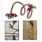 Parrot Toy Rope Braided Pet Parrot Chew Rope Budgie Perch Coil Bird Cage Conure Cockatiel Toy Pet Birds Training Accessories - VipPetSupply