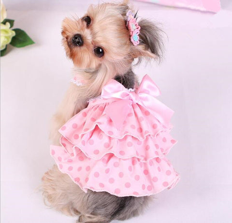 Cat Dog Cloth XS-XL Dog Dress cloth Summer Dress Puppy Pet Clothes For Dog Costume Apparel
