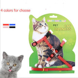 Hot Sale 4 Colors Nylon Products For Pet Cat Harness And Leash Adjustable Pet Traction Harness Belt Cat Kitten Halter Collar Cat - VipPetSupply