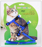 Hot Sale 4 Colors Nylon Products For Pet Cat Harness And Leash Adjustable Pet Traction Harness Belt Cat Kitten Halter Collar Cat - VipPetSupply