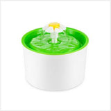 Automatic Green Flower Style Cat Dog Electric Fountain Pet Bowl Drinking Water Dispenser Drink Dish Filter - VipPetSupply