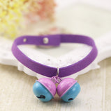 Cute Cat Collar Macaroon Bells Soft PU Leather Pet Cat Collar For Small Cat Vibrant Adjustable 15 Colors 25 - VipPetSupply