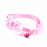 1pcs Bowknot Design Nylon Dog Puppy Cat Collars adjustable Necklace Cat Harness With Bell For Pet Small Animal Pets Supplies - VipPetSupply
