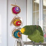 Bird Toys Parrot Toys Swing Parrot Cage Ball Hanging Cockatiel Parakeet Pet Bird Bites Climb Chew Toys - VipPetSupply