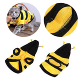 1Pc Pets Clothes Bee Costume Cute Warm With Soft Cloth Coat Hoodie For Puppy Dog Cat - VipPetSupply