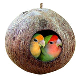 Coconut Shell Bird Nesting Shape Hanging Lanyard For Parakeets Finches Sparrows Bird Cage Gaiola Decorativa Birds Nest - VipPetSupply