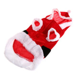Pet Kitty Party Outfit Christmas Clothes Warm Coat Cute Costume With Hat For Puppy Dog Cat Apparel Kitten - VipPetSupply