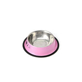 Arrival Pet Product For Dog Cat Bowl Stainless Steel Anti-skid Pet Dog Cat Food Water Bowl Pet Feeding Bowls Tool 2 Colors#T025# - VipPetSupply