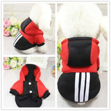 High Quality Winter Wram Cotton Dog Minimalism Design Striped Cartoon Cute Dog Coat Pure Pet Dog Cloth Jacket Cat Puppy Sweater - VipPetSupply