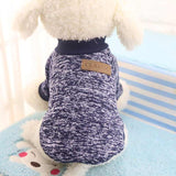 High Quality Winter Wram Cotton Dog Minimalism Design Striped Cartoon Cute Dog Coat Pure Pet Dog Cloth Jacket Cat Puppy Sweater - VipPetSupply