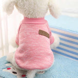 High Quality Winter Wram Cotton Dog Minimalism Design Striped Cartoon Cute Dog Coat Pure Pet Dog Cloth Jacket Cat Puppy Sweater - VipPetSupply