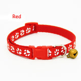 2PCS Hot Lovely Bell Pet Collar Small Footprint Nylon Fabric Cat Kitten Dog Puppy Chain - VipPetSupply