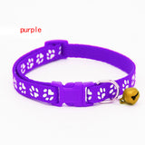 2PCS Hot Lovely Bell Pet Collar Small Footprint Nylon Fabric Cat Kitten Dog Puppy Chain - VipPetSupply