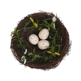 Plastic Rattan Bird Nest Pet Birds Cage Craft Miniature Marriage Wedding Decoration Photography Photobooth Props Birdhouse - VipPetSupply