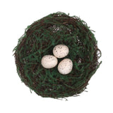 Plastic Rattan Bird Nest Pet Birds Cage Craft Miniature Marriage Wedding Decoration Photography Photobooth Props Birdhouse - VipPetSupply