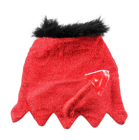 Lovely Pet Cat Dog Cloth Red Little Devil Clothes with a Tail For Pet Christmas Halloween Decoration