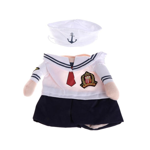Comfortable Pet Dog Cat Costume Suit Puppy Clothes Sailor Outfit For Halloween Christmas New