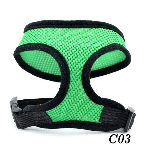 Pet Dog Puppy Mesh Cloth Harness 5 Size Adjustable Soft Pet Accessories Harnesses For Small Medium Dogs Mesh Leash Harness