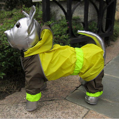 Reflective Waterproof Cloth Pet Casual Puppy Cat Pet Dog Clothes Lapel Solid Cozy Jacket Free Shipping